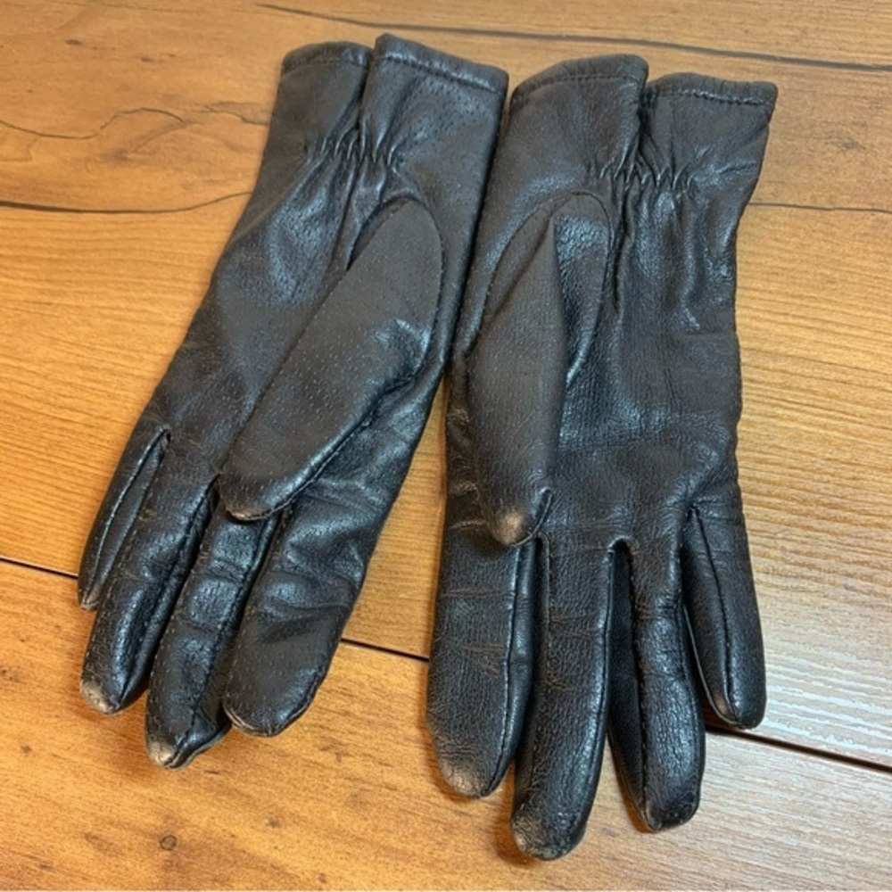 Grandoe Genuine Leather Medium Womens Gloves Black